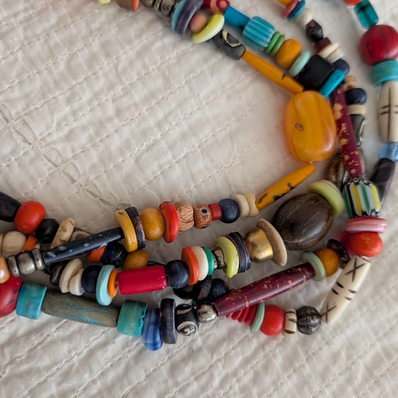 Colorful Beaded Necklace Set - Picture 4 of 5